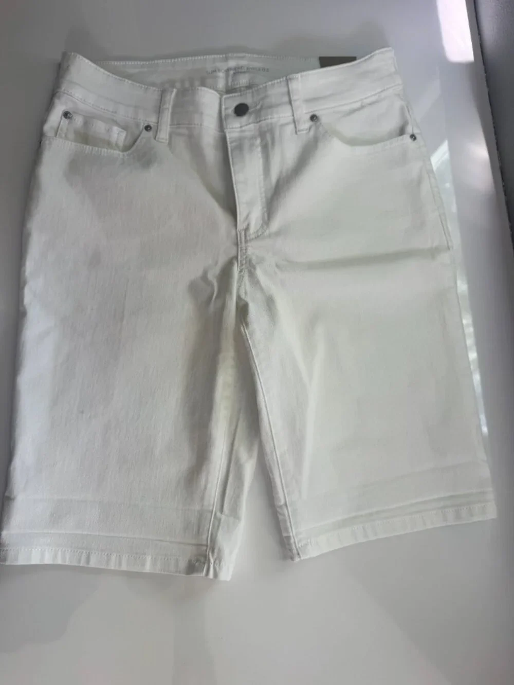 White Long Denim Shorts:  NWT